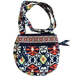 Vera Bradley Handbag Crossbody Shoulder Sun Valley Blue Quilted Purse
